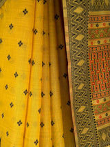 MIMOSA Gold Saree Saree — fleets shot full lifestyle