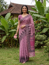 MIMOSA Pink Saree Saree — pose 5 styling detail