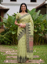MIMOSA Pista Saree Saree — pose 5 styling detail