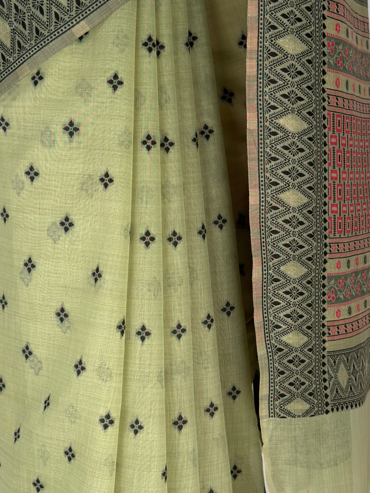 MIMOSA Pista Saree Saree — fleets shot full lifestyle