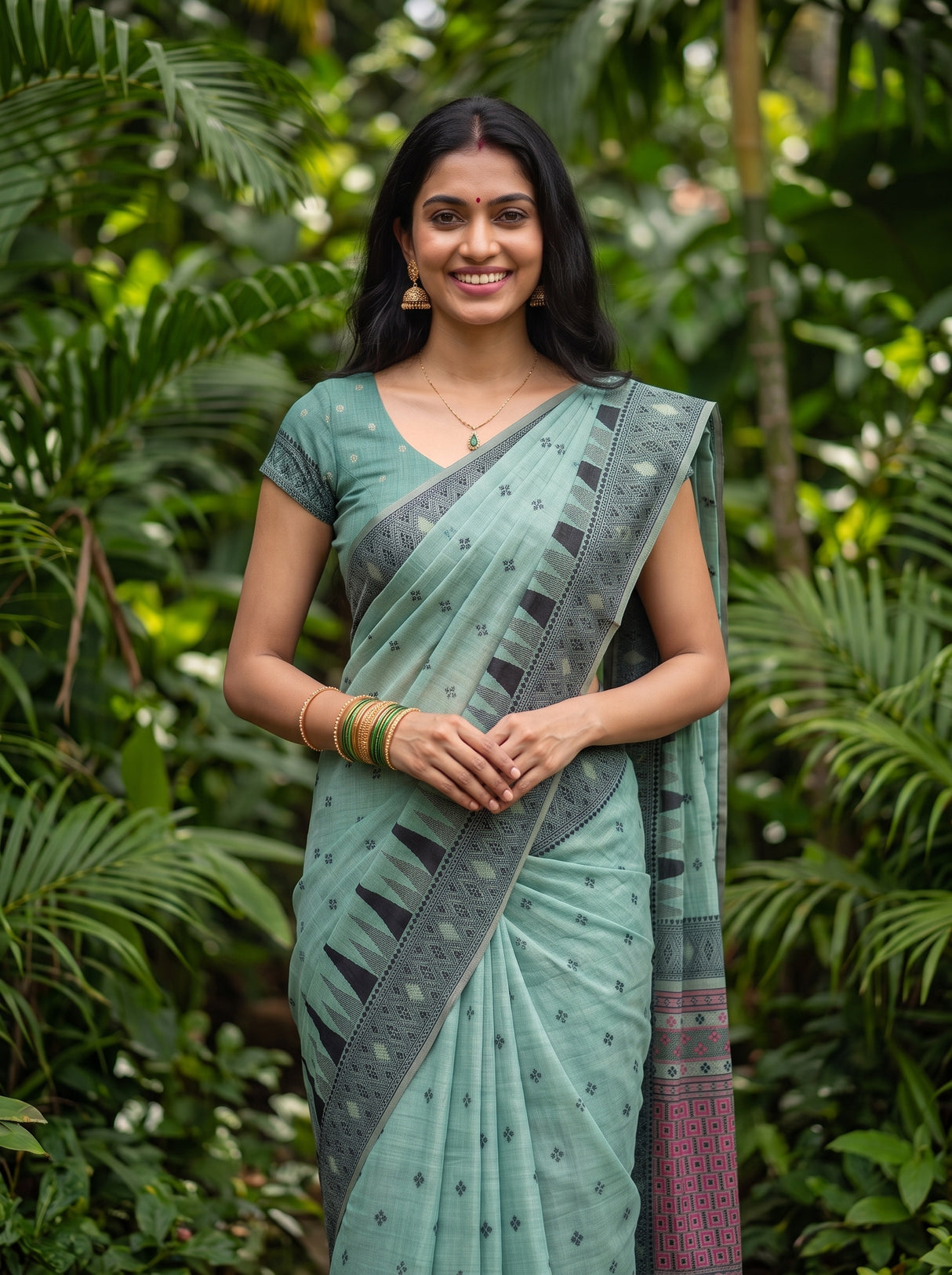MIMOSA Rama Saree Saree — pose 10 styling detail