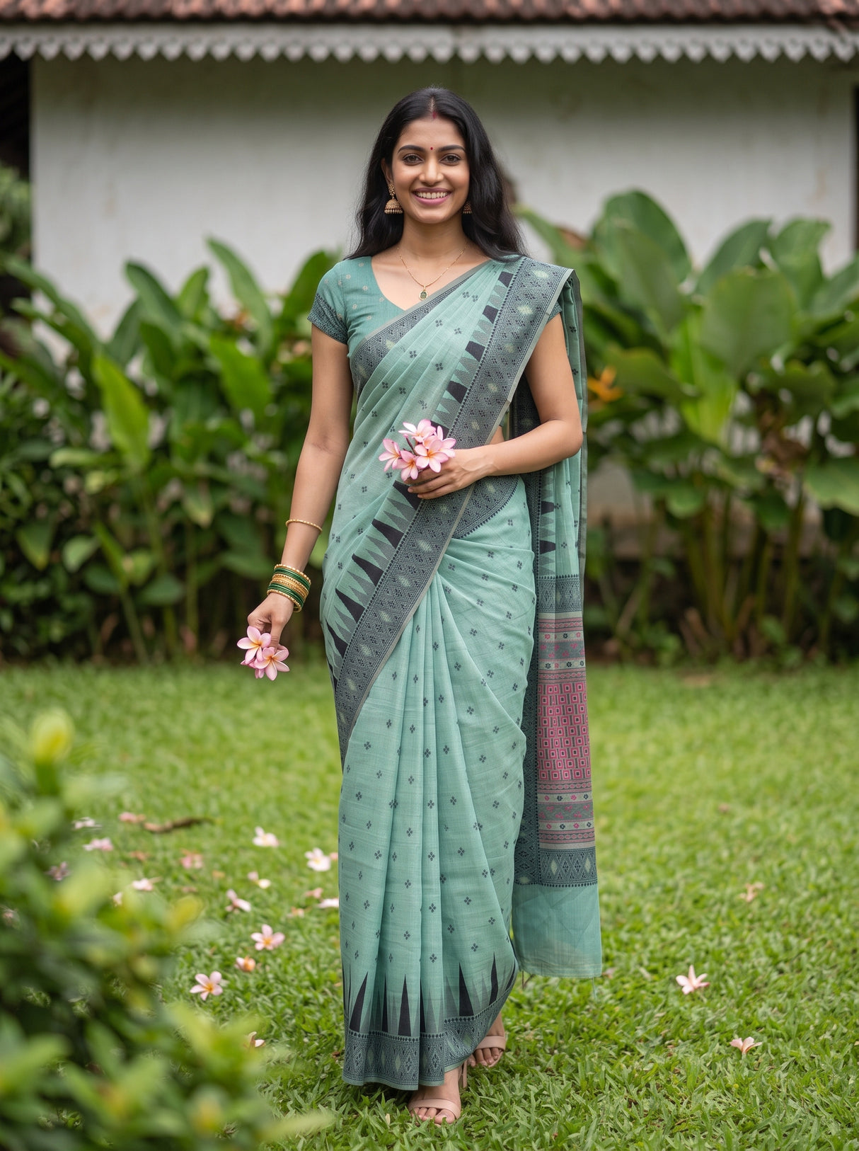 MIMOSA Rama Saree Saree — pose 5 styling detail