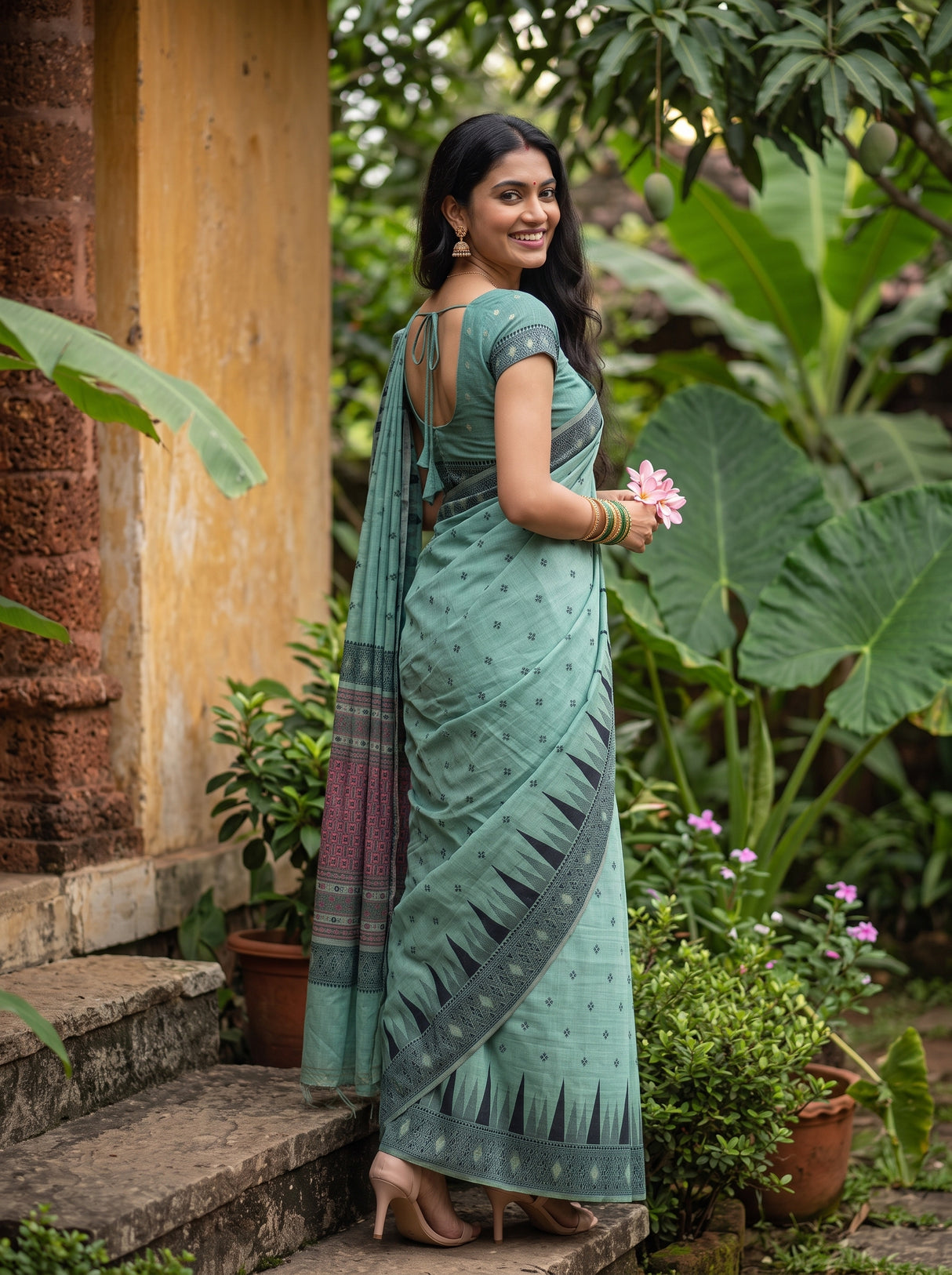 MIMOSA Rama Saree Saree — pose 7 styling detail