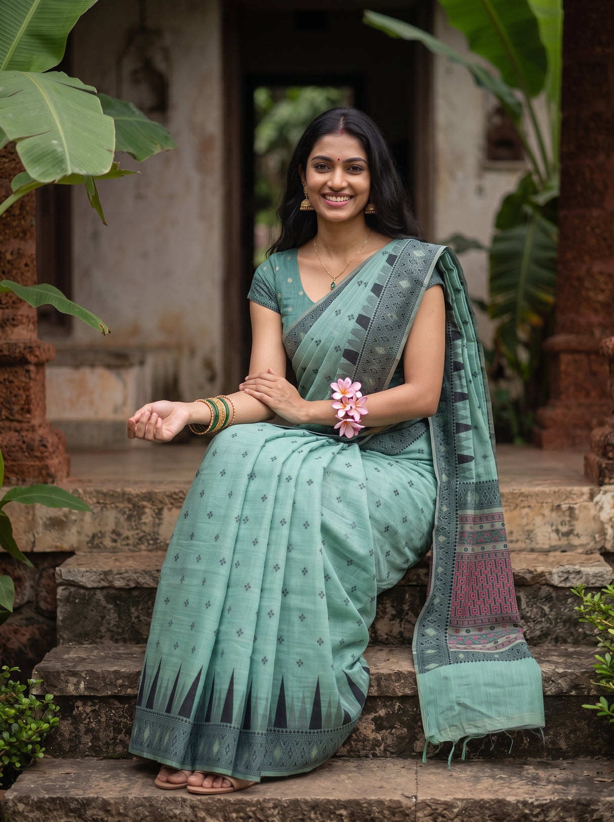 MIMOSA Rama Saree Saree — pose 8 styling detail