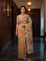 MIMOSA Chiku Saree Saree — pose 10 styling detail