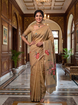 MIMOSA Chiku Saree Saree — pose 4 styling detail