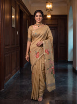 MIMOSA Chiku Saree Saree — pose 6 styling detail