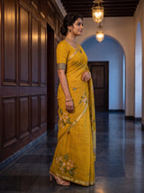 MIMOSA Gold Saree Saree — pose 3 styling detail