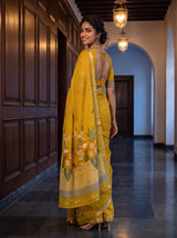 MIMOSA Gold Saree Saree — pose 7 styling detail