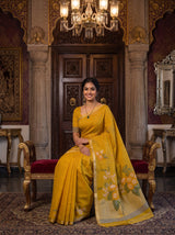 MIMOSA Gold Saree Saree — pose 8 styling detail