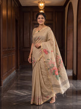 MIMOSA Half White Saree Saree — pose 9 styling detail
