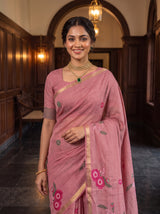 MIMOSA Pink Saree Saree — pose 10 styling detail
