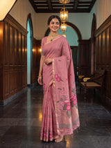 MIMOSA Pink Saree Saree — pose 5 styling detail