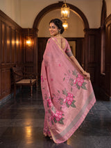 MIMOSA Pink Saree Saree — pose 7 styling detail