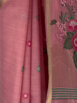MIMOSA Pink Saree Saree — fleets shot full lifestyle
