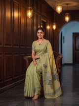 MIMOSA Pista Saree Saree — pose 8 styling detail