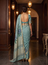 MIMOSA Sapphire Saree Saree — pose 2 styling detail