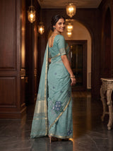 MIMOSA Sapphire Saree Saree — pose 5 styling detail