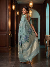 MIMOSA Sapphire Saree Saree — pose 7 styling detail