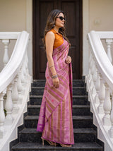 MIMOSA Pink Saree Saree — pose 3 styling detail