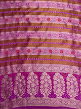 MIMOSA Pink Saree Saree — pallu and zari work detail