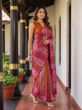 MIMOSA Rani Saree Saree — pose 3 styling detail