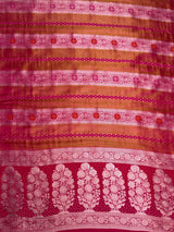 MIMOSA Rani Saree Saree — pallu and zari work detail