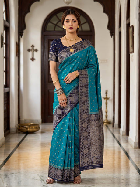 MIMOSA Ananda Saree Saree — front view on mannequin