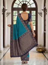MIMOSA Ananda Saree Saree — pose 2 styling detail