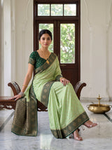 MIMOSA Pista Saree Saree — pose 8 styling detail