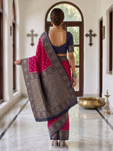 MIMOSA Rani Saree Saree — pose 2 styling detail