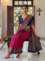 MIMOSA Rani Saree Saree — pose 8 styling detail