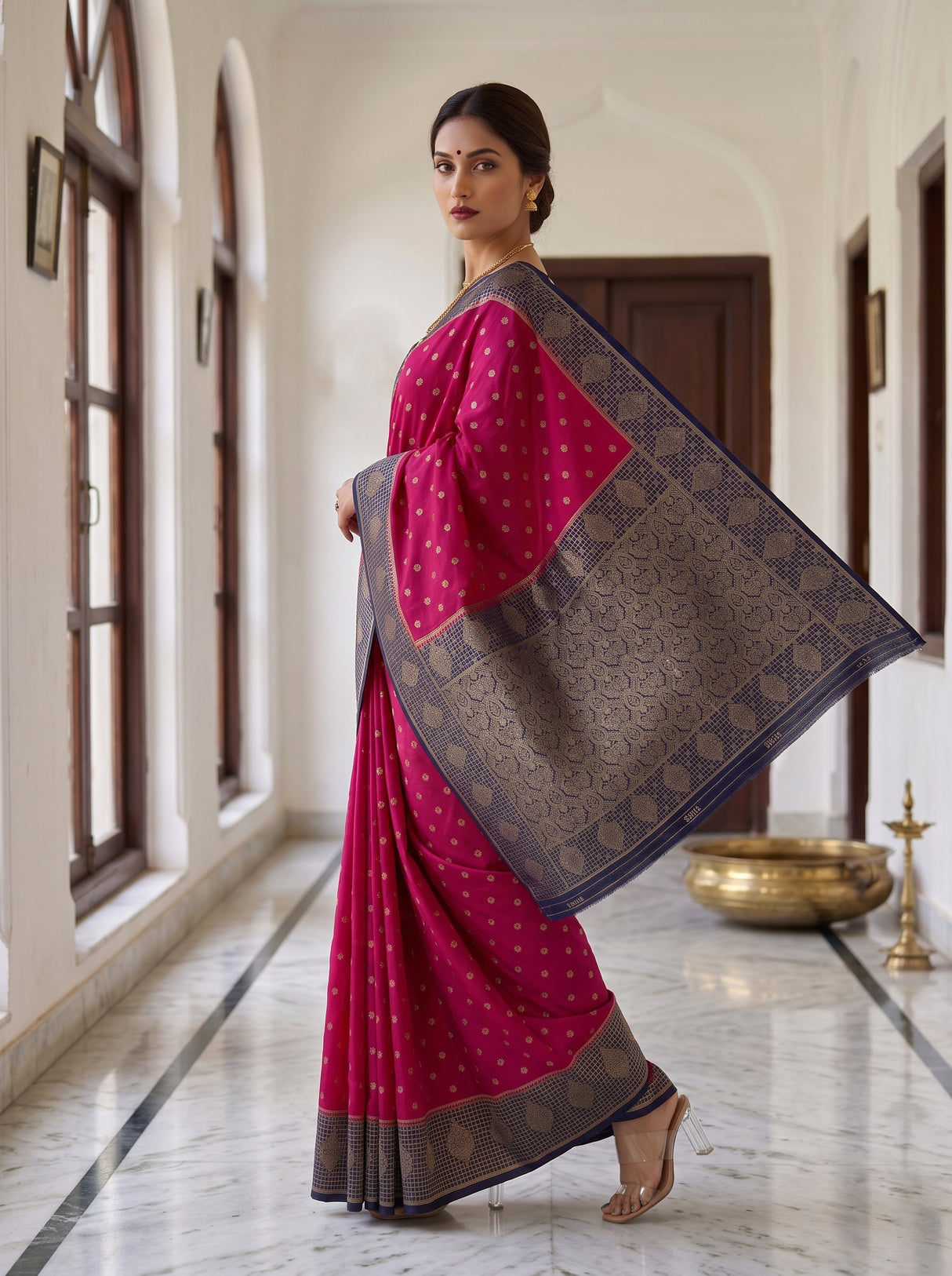 MIMOSA Rani Saree Saree — pose 9 styling detail
