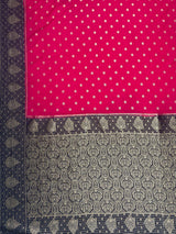 MIMOSA Rani Saree Saree — pallu and zari work detail