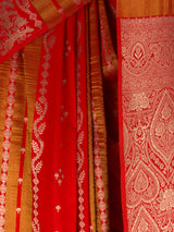 MIMOSA Orange Saree Saree — fleets shot full lifestyle