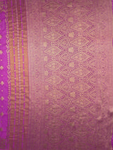 MIMOSA Pink Saree Saree — pallu and zari work detail