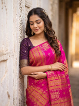 MIMOSA Rani Saree Saree — pose 10 styling detail