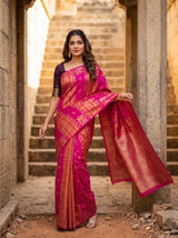 MIMOSA Rani Saree Saree — pose 5 styling detail