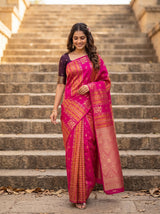 MIMOSA Rani Saree Saree — pose 6 styling detail