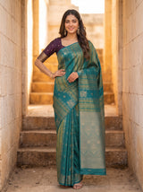 MIMOSA Sapphire Saree Saree — pose 4 styling detail