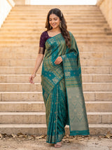 MIMOSA Sapphire Saree Saree — pose 6 styling detail