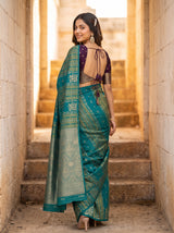 MIMOSA Sapphire Saree Saree — pose 7 styling detail