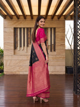 MIMOSA Chocolate Saree Saree — pose 7 styling detail