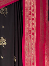 MIMOSA Chocolate Saree Saree — fleets shot full lifestyle