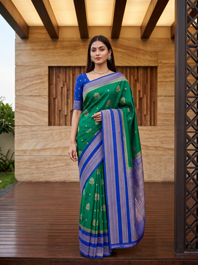 MIMOSA Rama Saree Saree — front view on mannequin