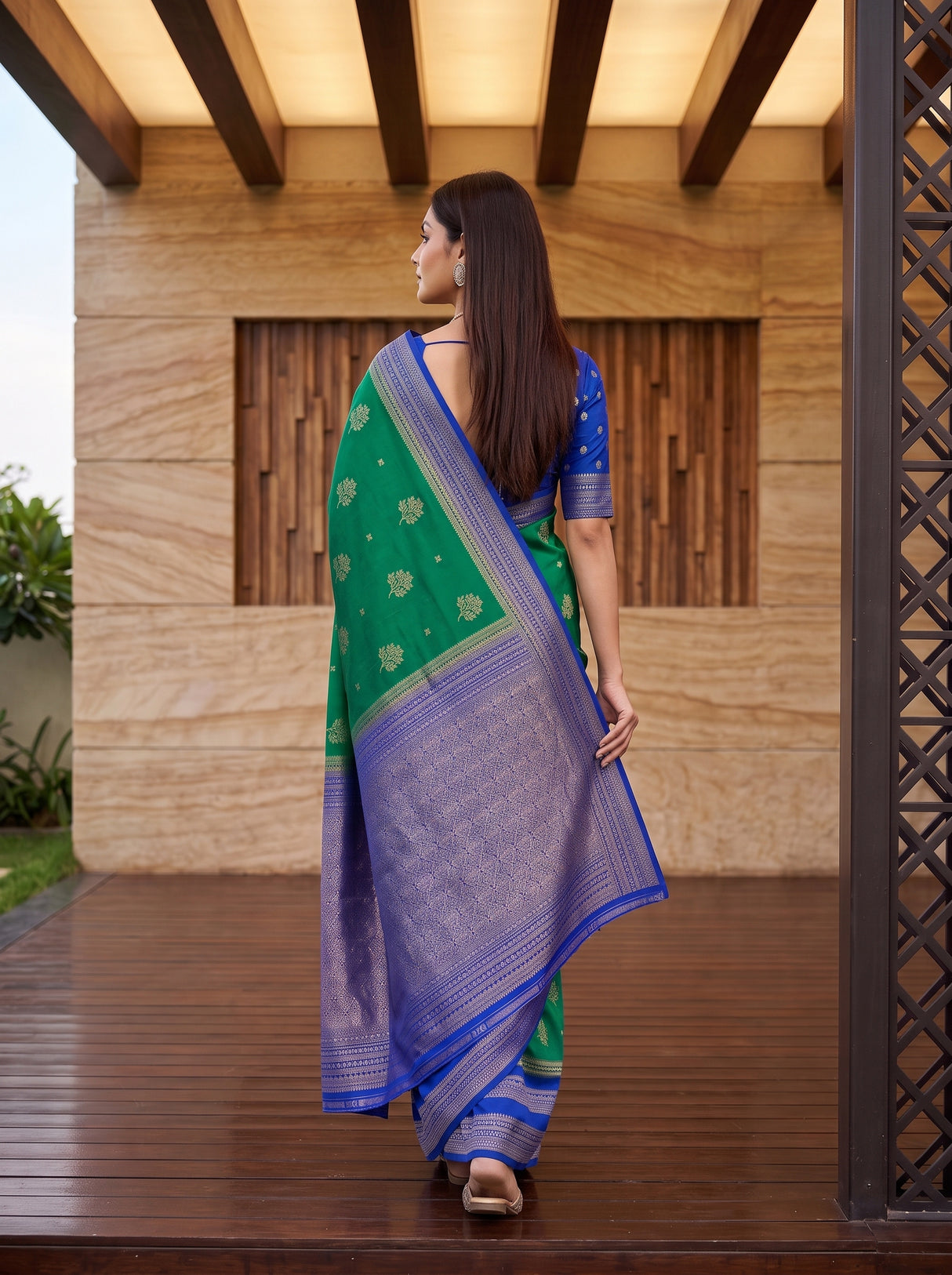 MIMOSA Rama Saree Saree — pose 2 styling detail