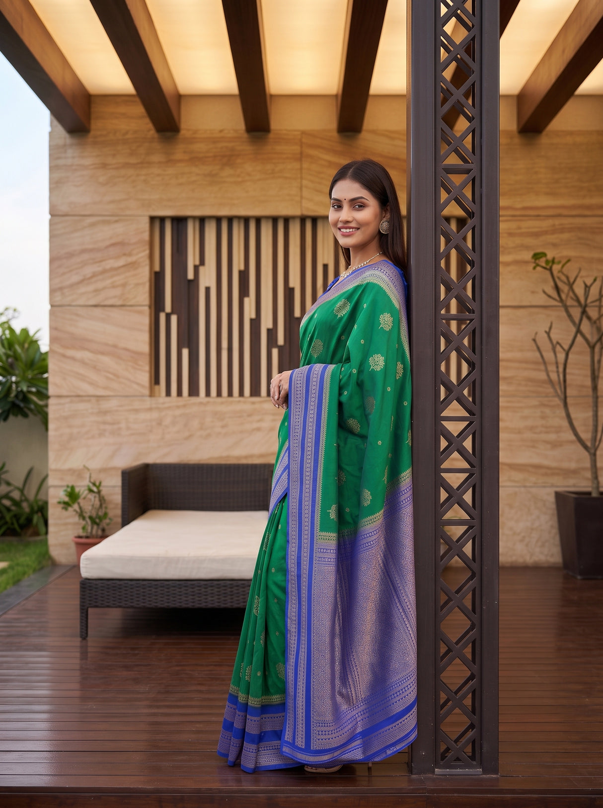 MIMOSA Rama Saree Saree — pose 7 styling detail