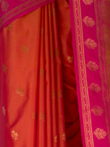 MIMOSA Peach Saree Saree — fleets shot full lifestyle