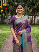 MIMOSA Navy Saree Saree — pose 10 styling detail