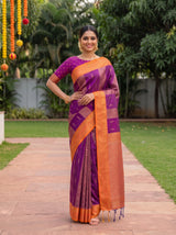 MIMOSA Rani Saree Saree — pose 4 styling detail